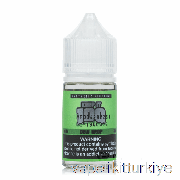 Vape Elektronik Sigara çiy Damlası - 100 Tuz Tutun - 30ml 30mg